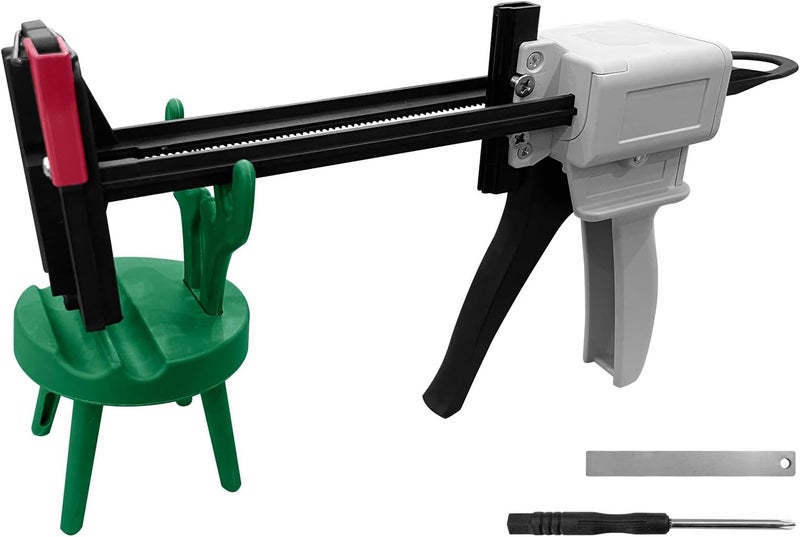 DLBEEM Toothpaste Tube Glue Gun Tube Squeezing Machine, 704 Silicone Manual Glue Gun Universal Extruder, Labor Saving Injection Glue Gun for Aluminum Tube Glue - Image 4